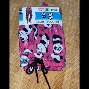 Ladies Sleep Jogger-Pandas!